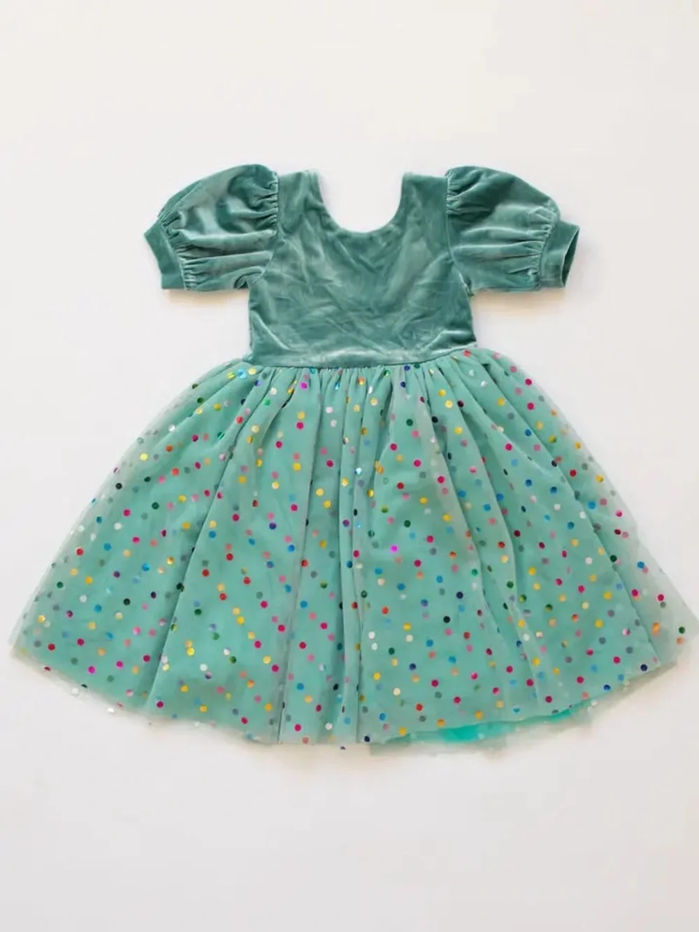 Ollie jay 2t  Diana Dress in Minty Confetti